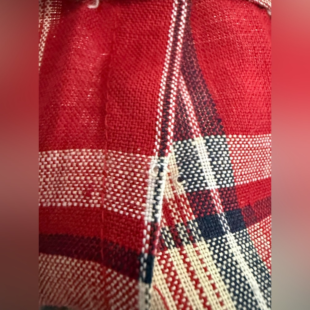 Lauren Ralph Lauren multicolor plaid linen wrap skirt (hemmed) (fair) (read) - Picture 15 of 15